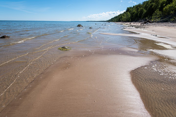 Baltic Sea coast in the summer