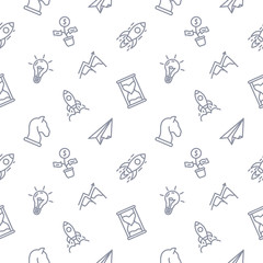 Start Up seamless pattern