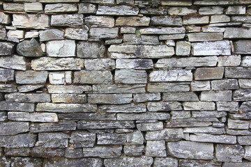 Grunge gray bricks wall and background