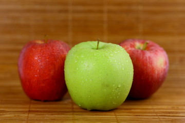 Juicy appetizing apples