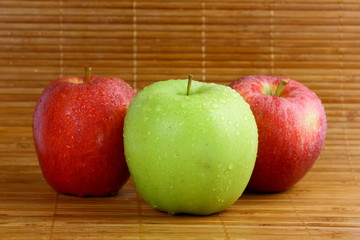 Juicy appetizing apples