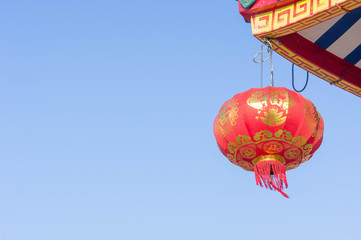 chinese lantern in temples , chinese new year lantern