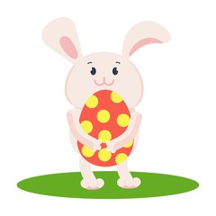 easter bunny with egg