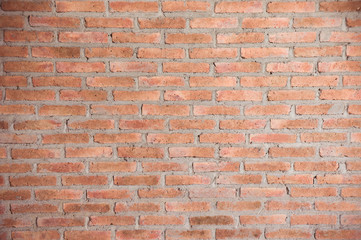 Obraz premium texture red bricks wall background of old vintage