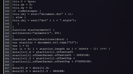 Computer class. On the monitor initial codes are entered. The source code the text of the computer program in any programming language or a markup language which can be read by the person.