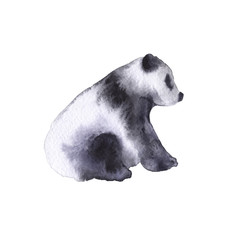 Obraz premium Bear the panda. Isolated on white background. 