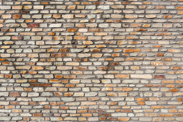 Hintergrund Wand mit alten Ziegelsteinen 