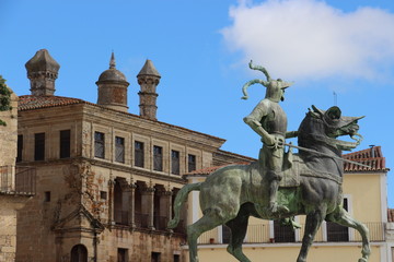 Obraz premium Monumento a Pizarro. Trujillo. Caceres