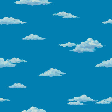 Seamless clouds pattern