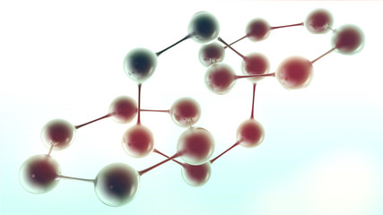 Obraz premium Molecular structure model