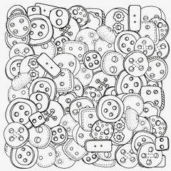 Naklejka premium Clothes buttons