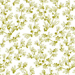 Decorative seamless floral pattern.
