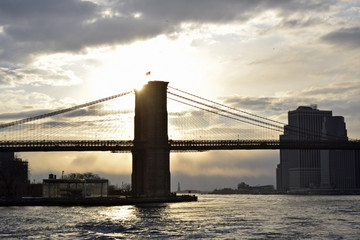 Brooklyn Bridge at Sunset 