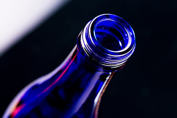 neck of an empty bottle