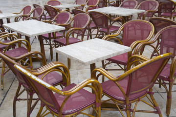 Cafe Tables and Chairs in France