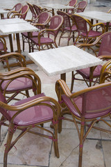 Cafe Tables and Chairs in France