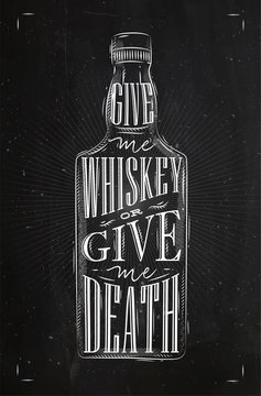 Poster give me whiskey