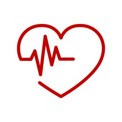 Heart icon. Vector illustration.