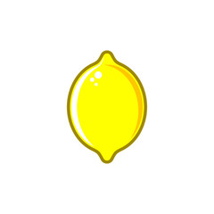 Simple vector lemon illustration