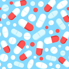 Seamless pills pattern