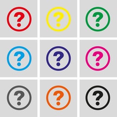 help icon stock vector illustration flat design