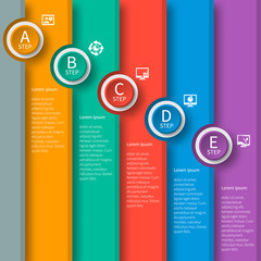 Abstract 3D Paper Infographics