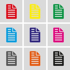 file icon stock vector illustration flat design