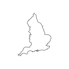 England map silhouette