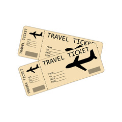 Plane tickets illustration