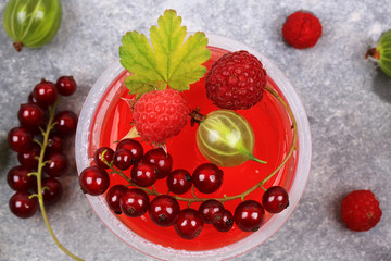 fresh berry jelly dessert useful light