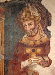 Fototapeta premium San Gregorio Nazianzeno; affresco del XIV secolo, Mantova
