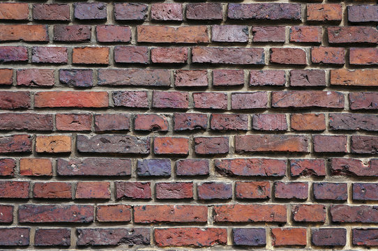 Medieval brick wall texture.