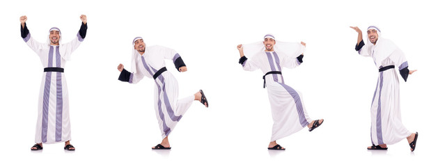 Arab man isolated on the white