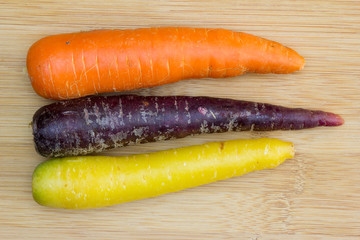 zanahorias de colores