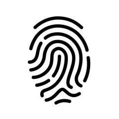 Finger print vector icon