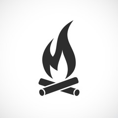 Fire vector pictogram