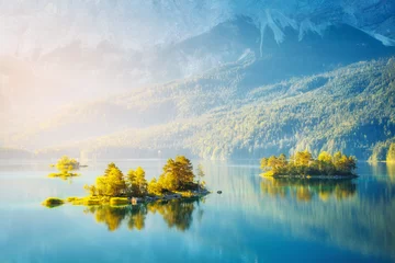 Foto auf Acrylglas schöner Alpensee © Leonid Tit