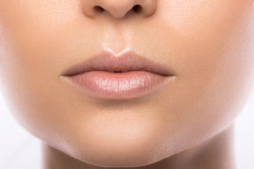 Naklejka premium Beautiful female lips