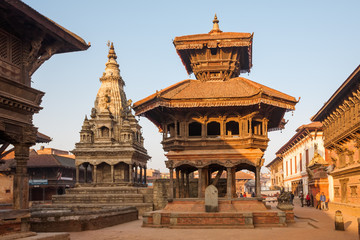 Bhaktapur-stad vóór aardbeving, Nepal
