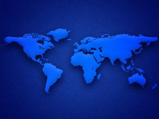 Fototapeta na wymiar Modern world map illustration