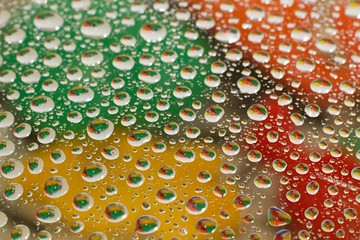 Color water drop abstract background.