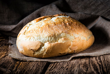 Close-up of traditional bread.