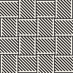 Vector Seamless Pattern. Modern Stylish Interlacing Lines Texture. Geometric Striped Ornament.