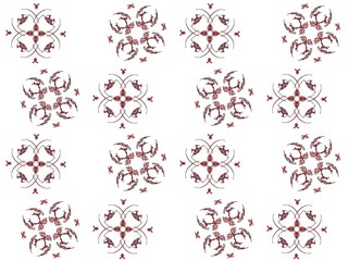 Texture with 3D rendering abstract fractal maroon pattern