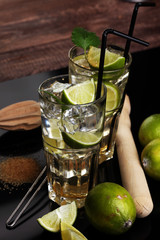 Lemon Fruit Lime Caipirinha of Brazil