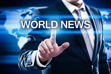 World News Digital Press Business Internet Technology Concept