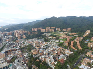 Obraz premium Bogotá, Usaquen, Santa Ana desde él aires 