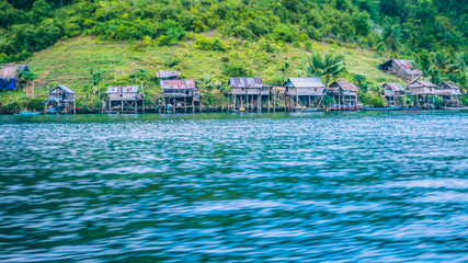Obraz premium Local Village on Monsuar Island. Raja Ampat, Indonesia, West Papua