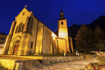Naklejka premium St Michel Church in Chamonix