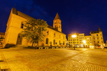 Fototapeta na wymiar Architecutre of Torun at night